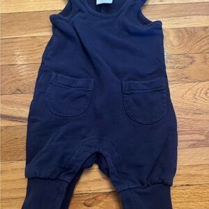 Hanna Andersson Navy Blue Baby Romper 0-3 months
